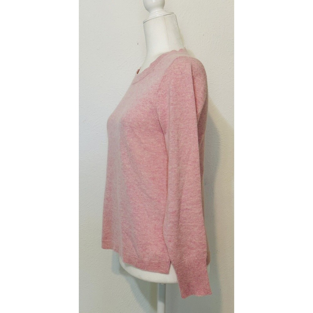 J. Crew Light Pink 100% Cashmere Sweater Size Medium - Picture 3 of 7